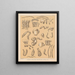 The North American Cave Fauna Pl 07 - Alpheus Spring Packard — framed artwork on a wall