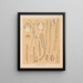 The North American Cave Fauna Pl 17 - Alpheus Spring Packard — framed artwork on a wall