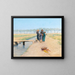 Motif de fellahins sur la route de Gizeh près du Caire - Alphons Leopold Mielich — framed artwork on a wall