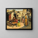 In the old district of Mostich in Bulah, Cairo - Alphons Leopold Mielich — framed artwork on a wall