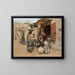 Street scene oriental - Alphons Leopold Mielich — framed artwork on a wall