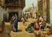 Street scene painting in Cairo - Alphons Leopold Mielich — artwork view
