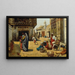 Street scene painting in Cairo - Alphons Leopold Mielich — framed artwork on a wall
