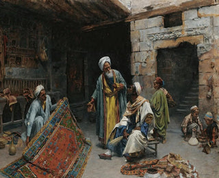 The Carpet Merchant - Alphons Leopold Mielich — artwork view