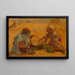 Boys Moroccan drumming Study - Alphons Leopold Mielich — framed artwork on a wall