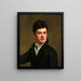 Self-portrait - Alphonse-Henri Perin — framed artwork on a wall