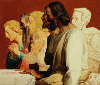 the Group of Apostles at the Last Supper turned to the left - Alphonse-Henri Perin — artwork view