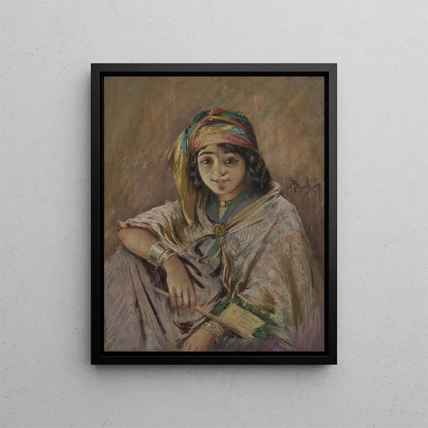 Young Berber - Alphonse Birck — framed artwork on a wall