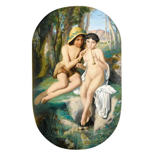 Reproduction of the painting Joueurs de pipeau - Alphonse Isambert
