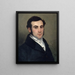 Portrait of an Unknown Person Presumed by Alexandre Auguste Ledru-Rollin - Alphonse Lavaudan — framed artwork on a wall
