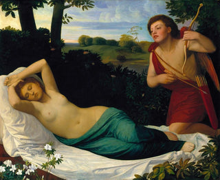 Cupid and Psyche - Alphonse Legros — artwork view