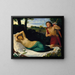 Cupid and Psyche - Alphonse Legros — framed artwork on a wall