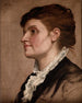 Portrait painting of a woman - Alphonse Legros — artwork view