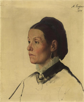 Portrait of a Woman - Alphonse Legros — artwork view