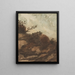 Sunset on the Hill - Alphonse Legros — framed artwork on a wall