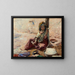 The Spinner - Alphonse Léon Germain Thill — framed artwork on a wall
