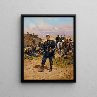 Sergent - major de chasseurs à pied - Alphonse Marie de Neuville — framed artwork on a wall
