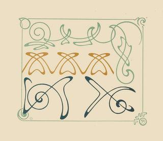 Conception abstraite basée sur des arabesques - Alphonse Mucha — artwork view