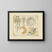 Abstract design based on stars, circles, and leaves - Alphonse Mucha — framed artwork on a wall
