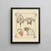 Abstract-inspired design based on wings and leaf shapes - Alphonse Mucha — framed artwork on a wall