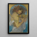 Study for a Fruit Poster - Alphonse Mucha — framed artwork on a wall