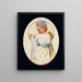 Through the Keyhole - Alphonse Mucha — framed artwork on a wall