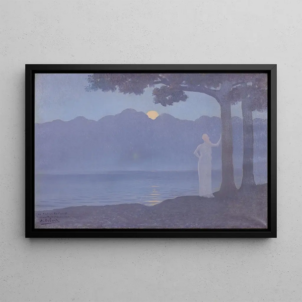 Harmony of the Moon - Alphonse Osbert — framed artwork on a wall