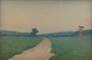 Alphonse Osbert - La route des champs le matin.webp