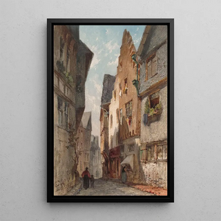 Reproduction of the painting Urban landscape painting - Alphonse Pecquereau