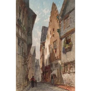 Reproduction of the painting Urban landscape painting - Alphonse Pecquereau