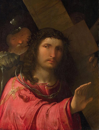 The Christ Carrying the Cross - Altobello Melone — artwork view