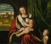 the Virgin and Child with the young Saint John the Baptist - Altobello Melone — artwork view