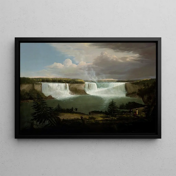General view of Niagara Falls - Alvan Fisher — framed artwork on a wall