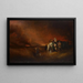 The prairie on fire - Alvan Fisher — framed artwork on a wall
