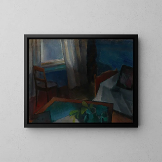 Interior Painting - Alvar Cawén — framed artwork on a wall