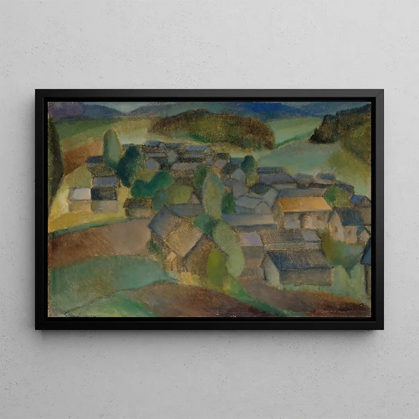 Landscape of France - Alvar Cawén — framed artwork on a wall