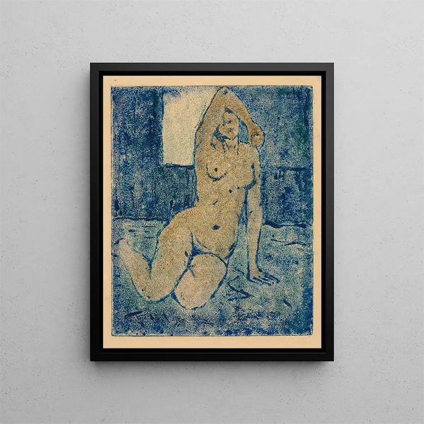 Model - Alvar Cawén — framed artwork on a wall