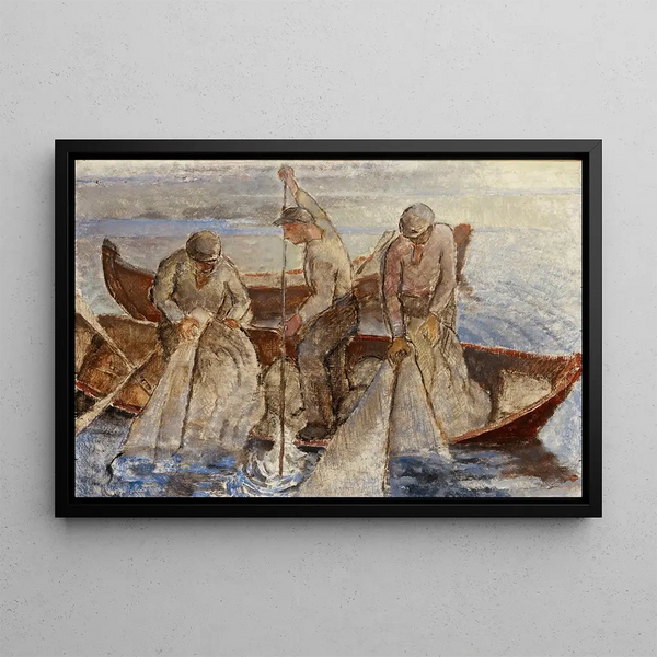 Tirage au Filet - Alvar Cawén — framed artwork on a wall