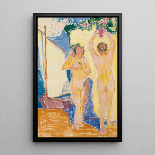 Reproduction of the painting On the Shore - Alvar Cawén