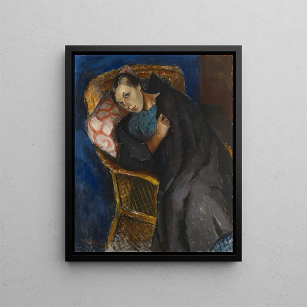 The convalescent - Alvar Cawén — framed artwork on a wall