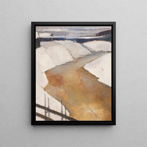 River Yellow - Alvar Cawén — framed artwork on a wall
