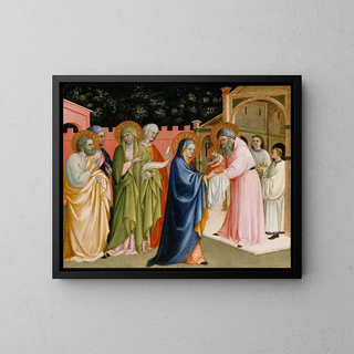 The Presentation at the Temple - Álvaro Pirez — framed artwork on a wall
