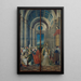 Marie Madeleine, Marthe, Lazare et Maximin venerated by the prince and princess of Provence and Marie Madeleine listening to the sermon of Christ - Alvise Donati — framed artwork on a wall