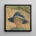 Little girl with hat - Alys Prat — framed artwork on a wall