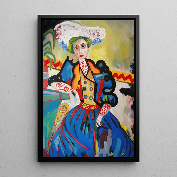The Woman - Amadeo de Souza-Cardoso — framed artwork on a wall