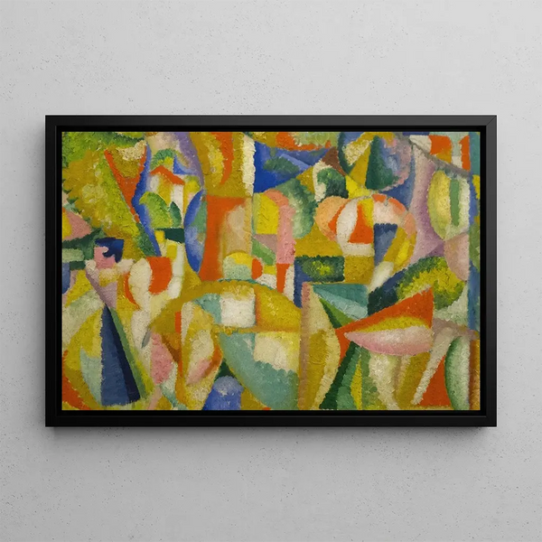 Les Cavaliers - Amadeo de Souza-Cardoso — framed artwork on a wall