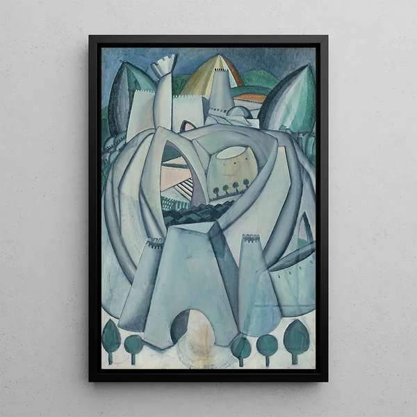 La forteresse - Amadeo de Souza-Cardoso — framed artwork on a wall