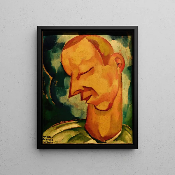 The Poor Madman - Amadeo de Souza-Cardoso — framed artwork on a wall