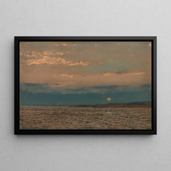 Soir Hvaler - Amaldus Nielsen — framed artwork on a wall