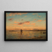 Evening on the Fjord of Kristiania - Amaldus Nielsen — framed artwork on a wall